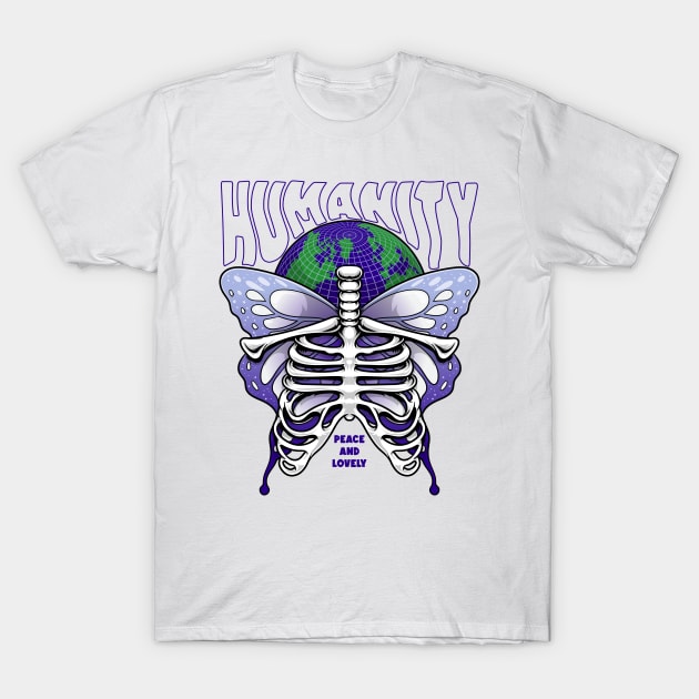 Humanity skull T-Shirt by Wagum Std